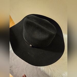 Resistol Texas Ranger  Black Hat XXX Premium Wool Size 7 3/8- 59